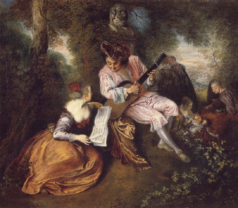 Jean-Antoine Watteau The Scale of Love France oil painting art